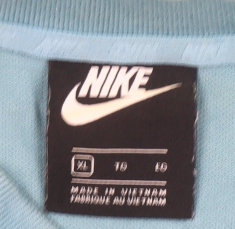 Nike Men’s Blue XL Cotton Polo Shirt Short Sleeve Casual Sportswear