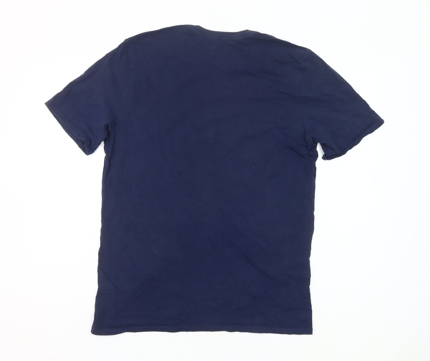 Nike Men's Blue Large Athletic Fit Sports Graphic T-Shirt