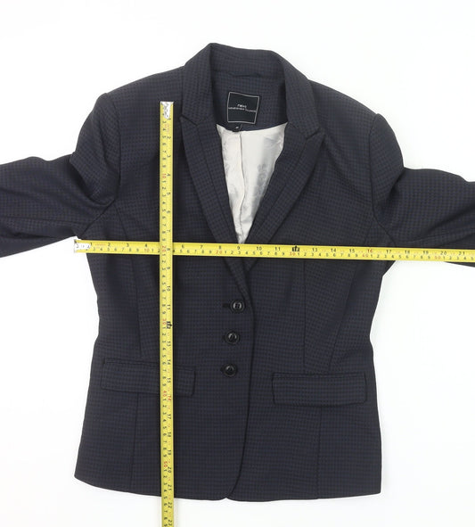 Next Womens Blue Size 8 Slim Fit Single-Breasted Suit Jacket