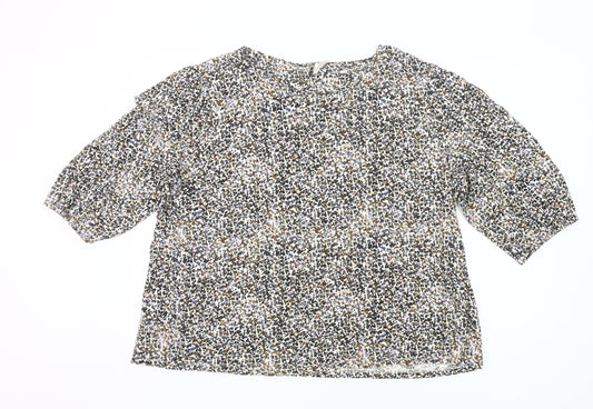 Fat Face Womens Multicoloured Floral Cotton Blouse Size 22