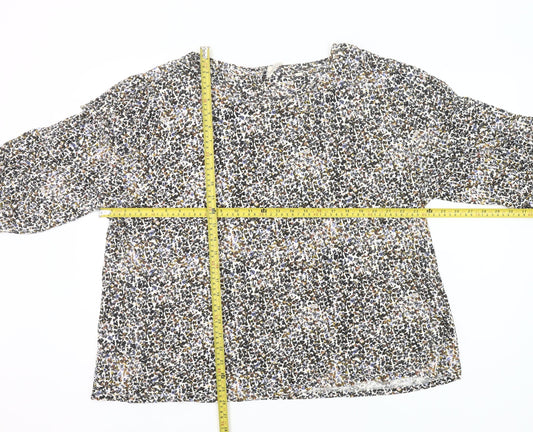 Fat Face Womens Multicoloured Floral Cotton Blouse Size 22