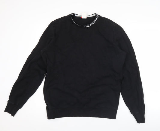 The North Face Mens Black Small Pullover Sweatshirt Crew Neck