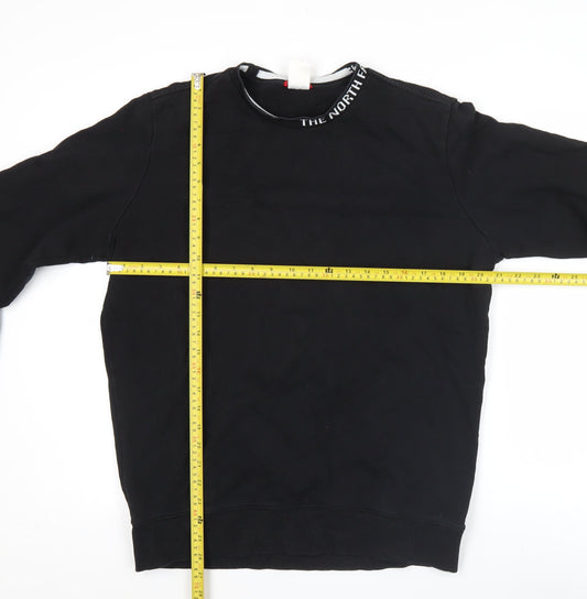 The North Face Mens Black Small Pullover Sweatshirt Crew Neck