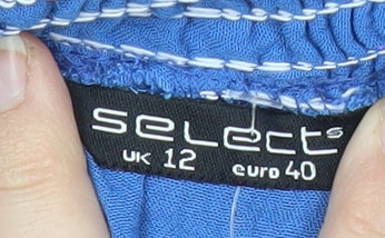 Select Women’s Blue Off Shoulder Midi Dress Size 12 Viscose Summer