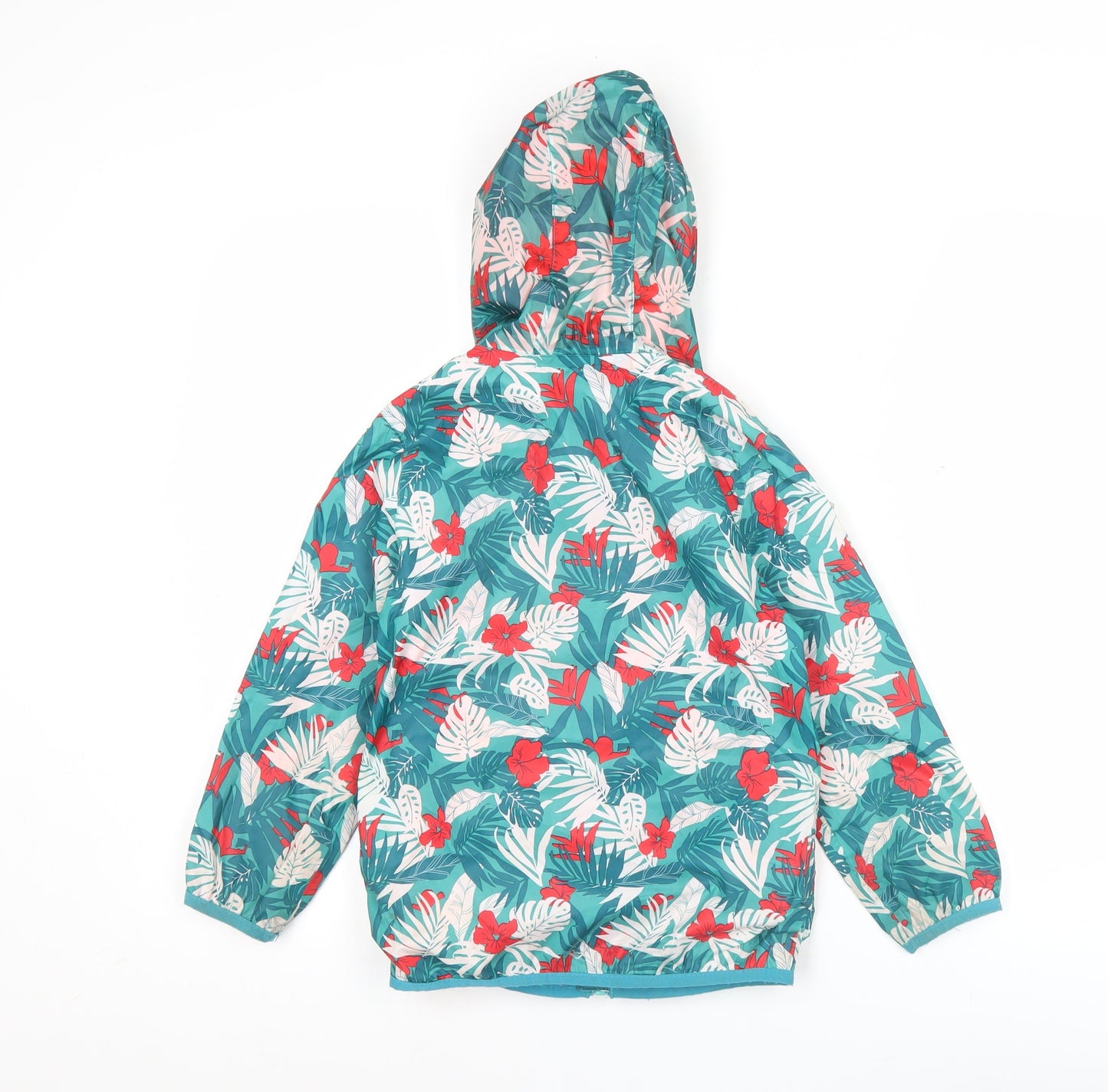 Regatta Girls Multicoloured Floral Rain Coat Jacket 5-6 Years Hooded