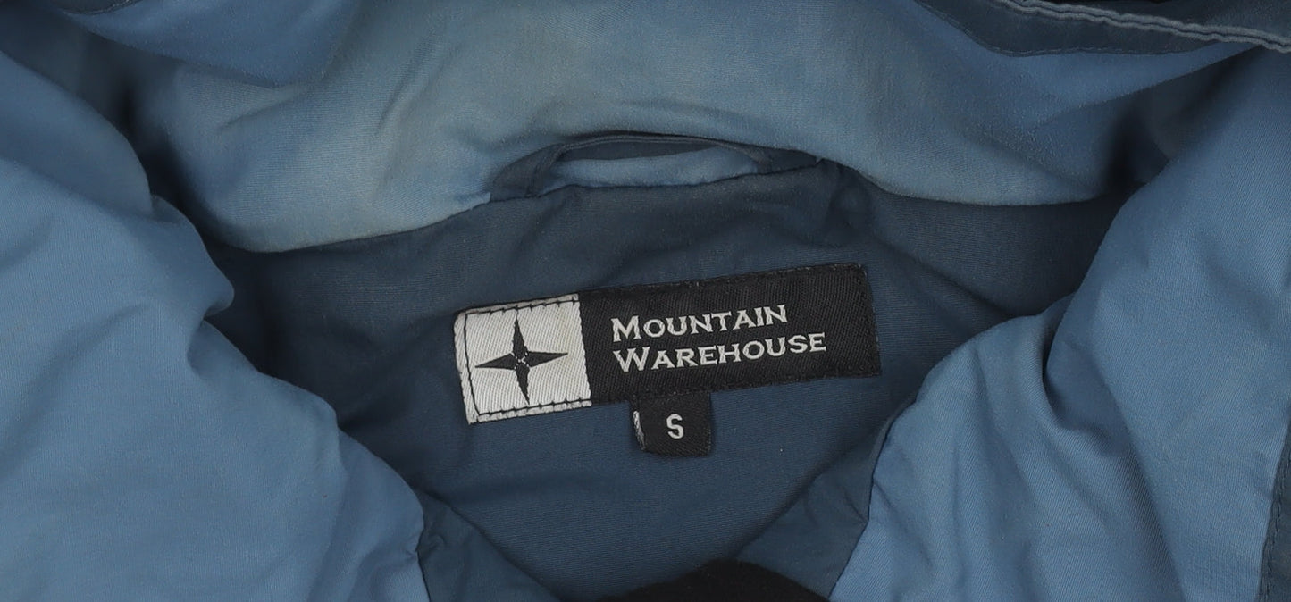 Mountain Warehouse Men's Blue Hooded Parka Jacket Size S Nylon