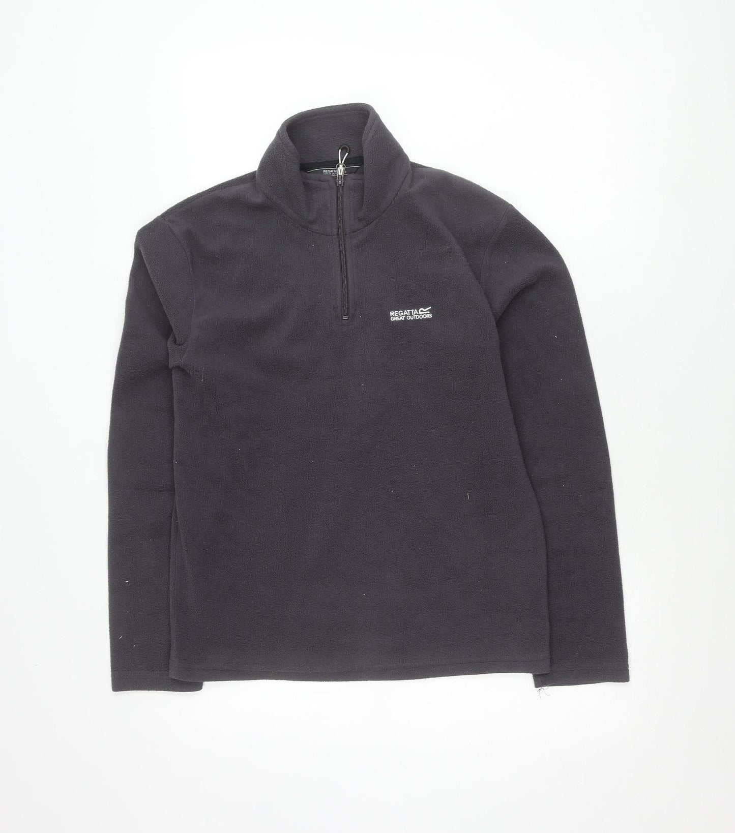 Regatta Men’s Black Fleece Sweatshirt Small 1/4 Zip Outdoor Pullover