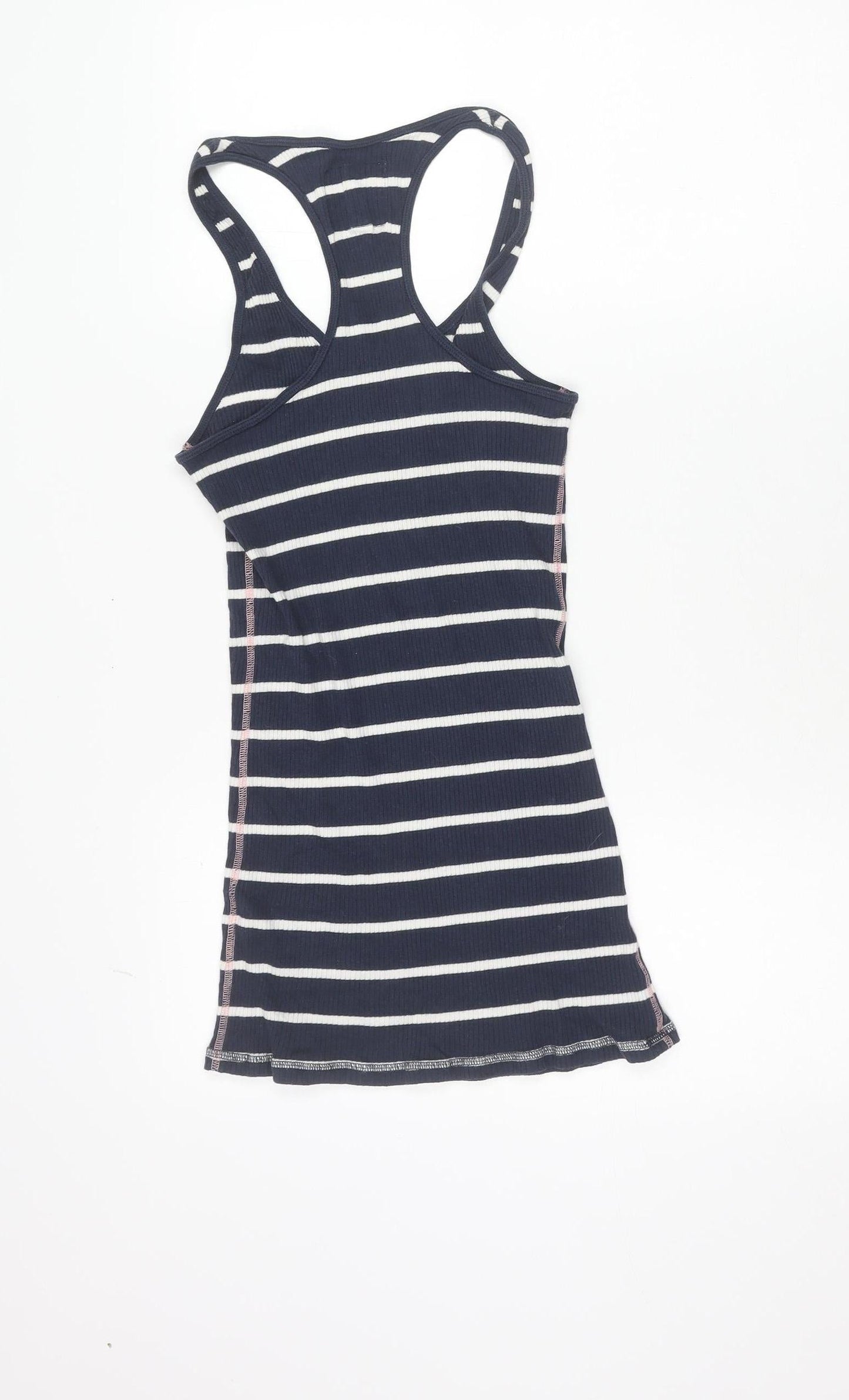 Jack Wills Women’s Blue Striped Racerback Tank Top Size 8