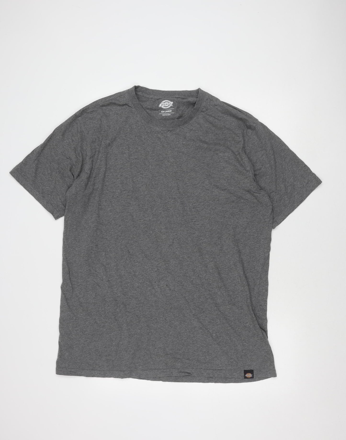 Dickies Men’s Grey 2XL Regular Fit Crew Neck Cotton T-Shirt