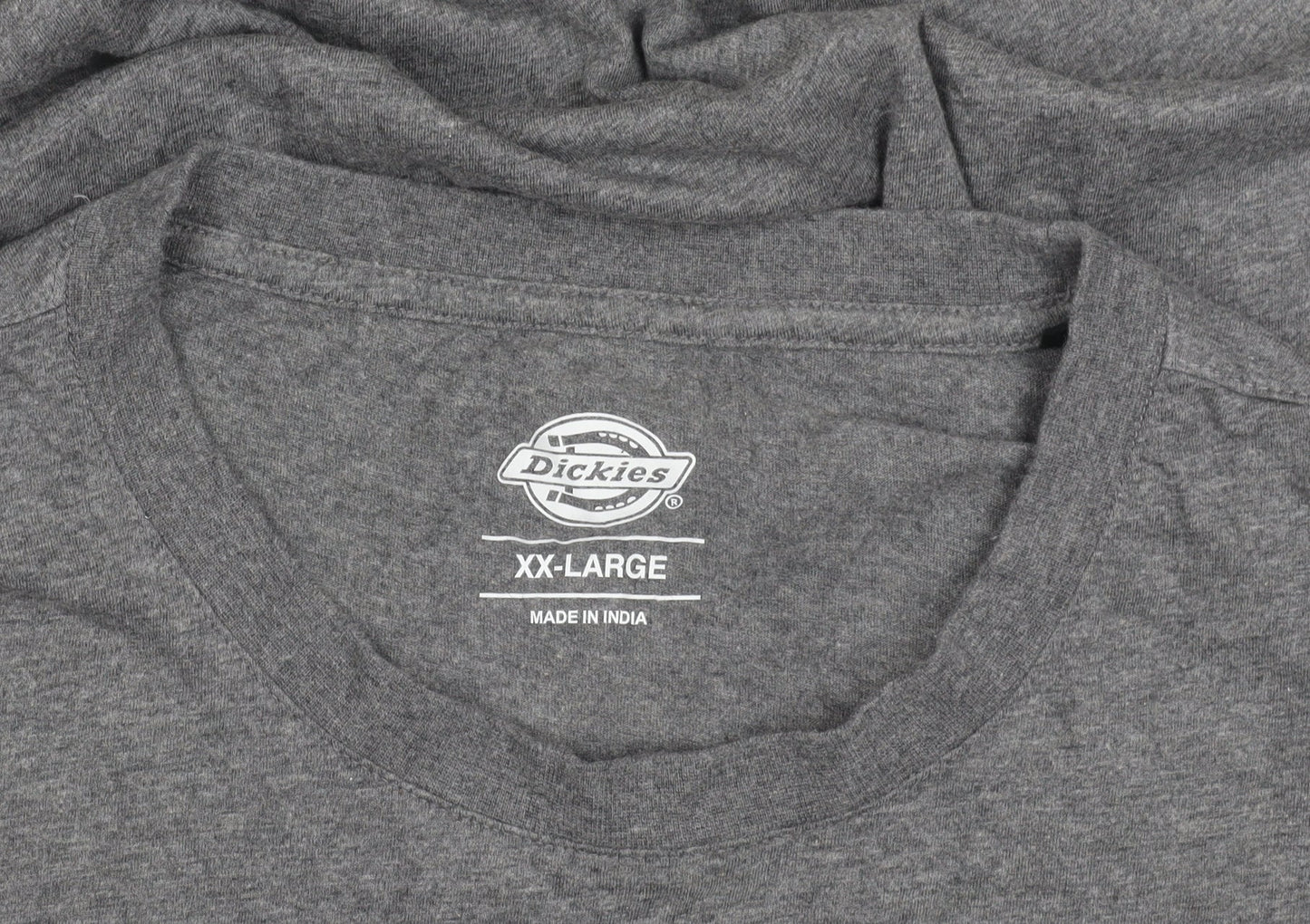 Dickies Men’s Grey 2XL Regular Fit Crew Neck Cotton T-Shirt
