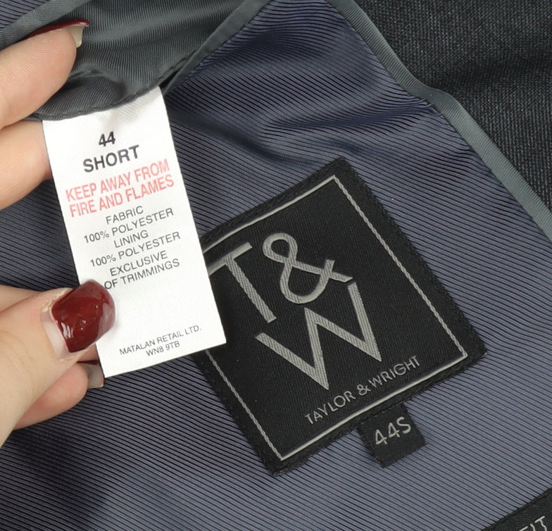 Taylor & Wright Men’s Grey 44 Short Suit Jacket Classic Fit