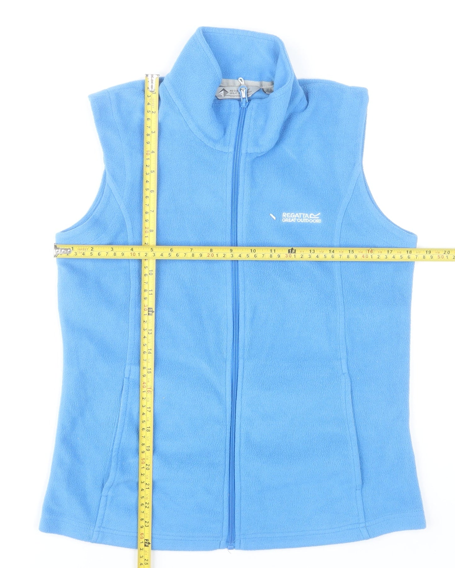 Regatta Women’s Blue Fleece Waistcoat UK 12 Sleeveless Zip