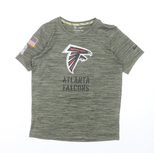 Nike Boys Green Atlanta Falcons NFL Short Sleeve Dri-Fit T-Shirt 10-12Y