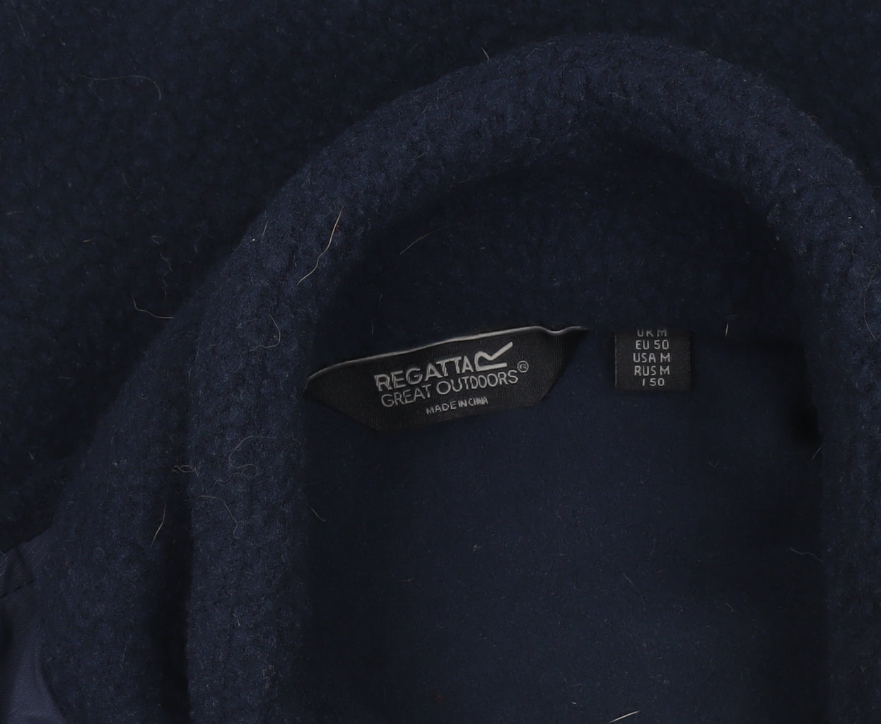 Regatta Men’s Blue Fleece Pullover Sweatshirt High Neck Size M