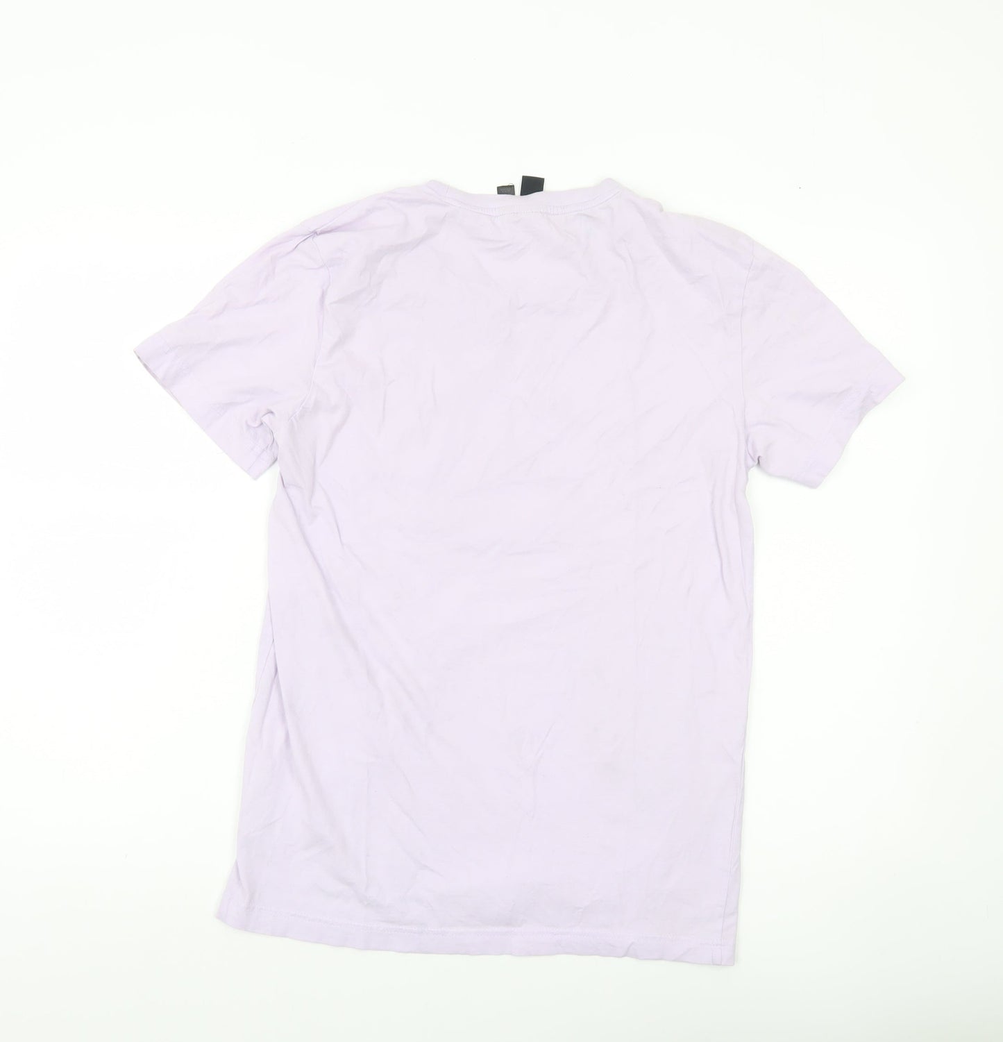 Adidas Women’s Purple Cotton Logo T-Shirt Size S Short Sleeve