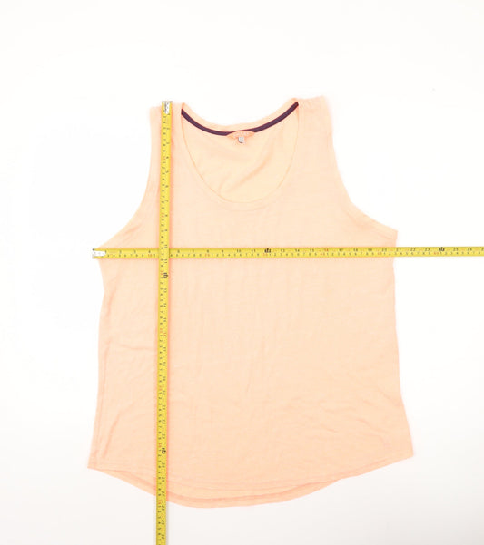 Joules Womens Pink Tank Top Size 16 Scoop Neck Sleeveless Summer Casual