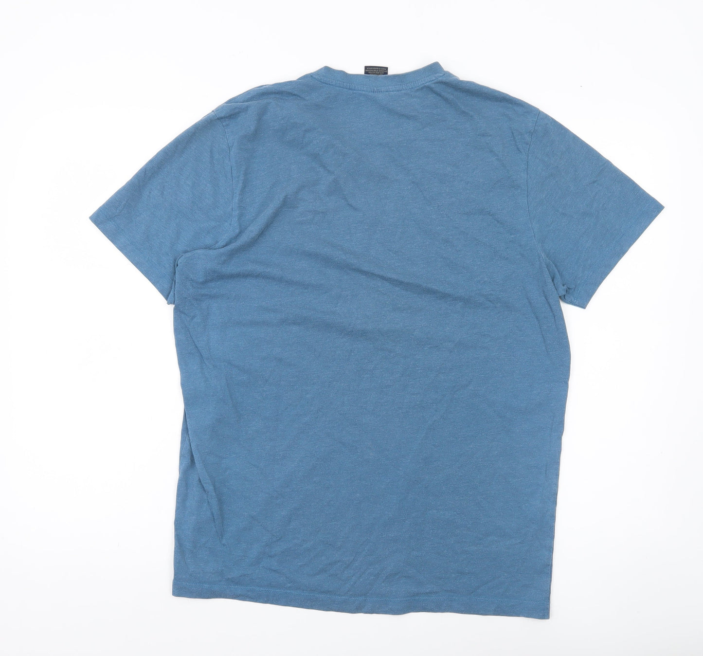 U.S. Polo Assn. Men’s Blue V-Neck T-Shirt Size M Cotton Blend
