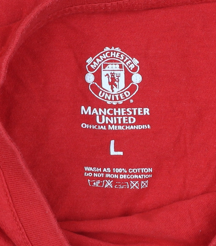 Manchester United Men’s Red L T-Shirt Champions 2013 Cotton