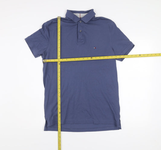 Tommy Hilfiger Men's Blue Polo Shirt M Regular Fit 1985