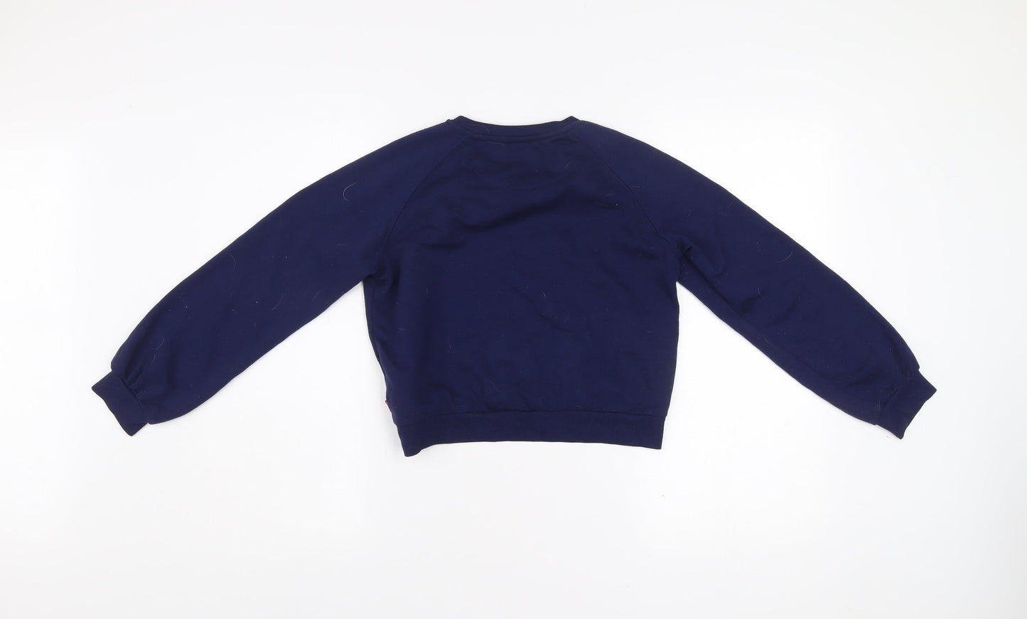 Levi's Girls Blue Logo Crew Neck Long Sleeve Pullover Sweatshirt 12 Years