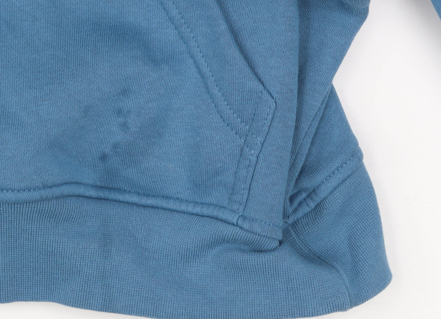 Additional view of Dunnes Men's Blue Pullover Hoodie, size S, Relaxed Fit