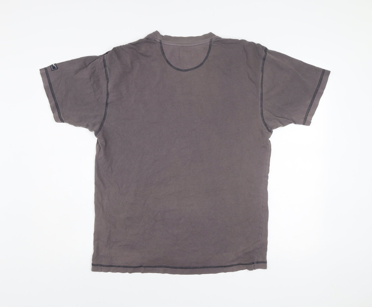 Reebok Men's Grey Small Crew Neck Short Sleeve Cotton T-Shirt