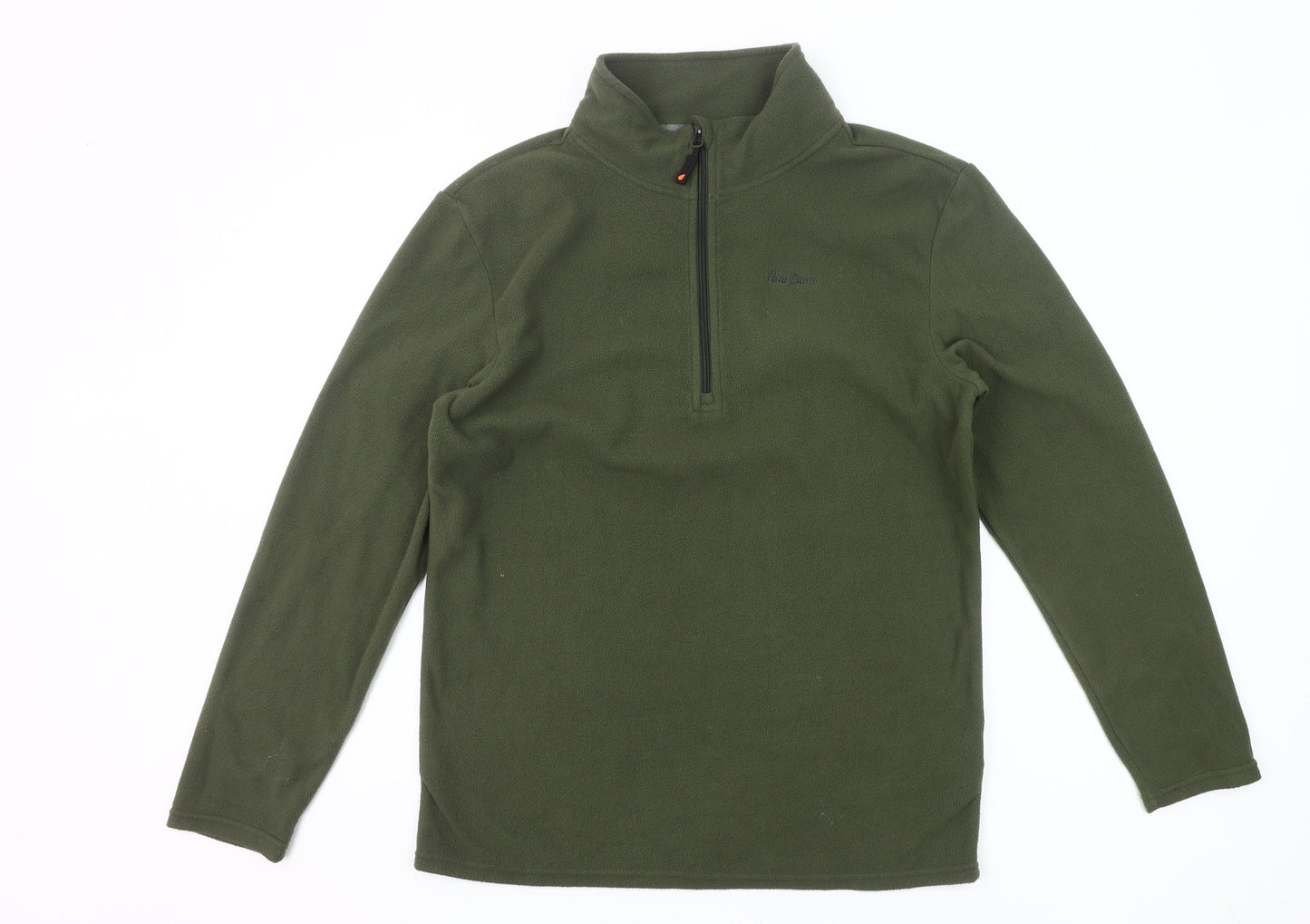 Peter Storm Men’s Green Fleece Pullover Sweatshirt Small Outdoor Hiking