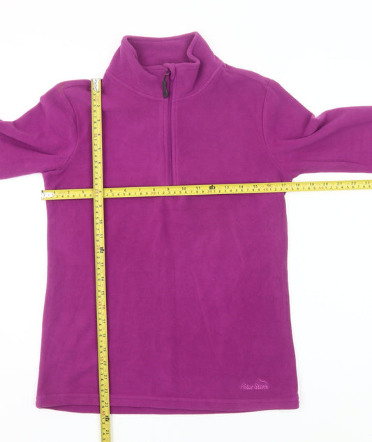 Peter Storm Women’s Purple Fleece Sweatshirt Size 10 Half Zip