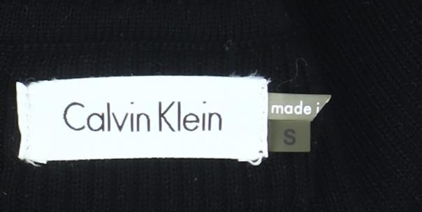 Calvin Klein Womens Black Small Bodycon Sleeveless Roll Neck Dress