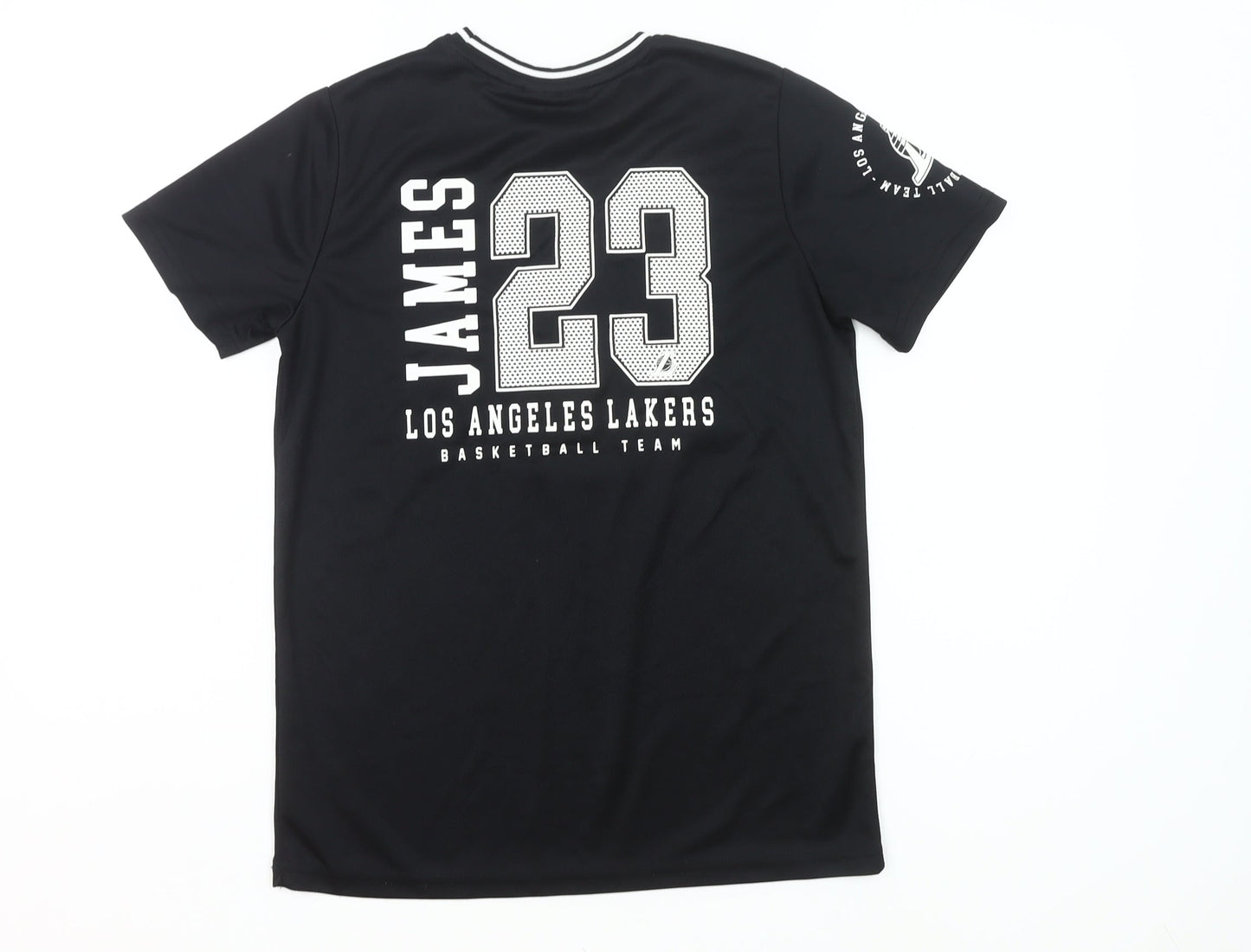 NBA Boys Black Los Angeles Lakers James 23 Basketball T-Shirt 12-13 Yrs