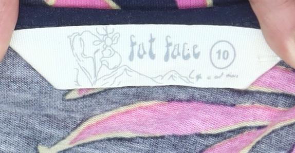 Fat Face Womens Multicoloured Floral Tank Top Size 10 Summer Casual