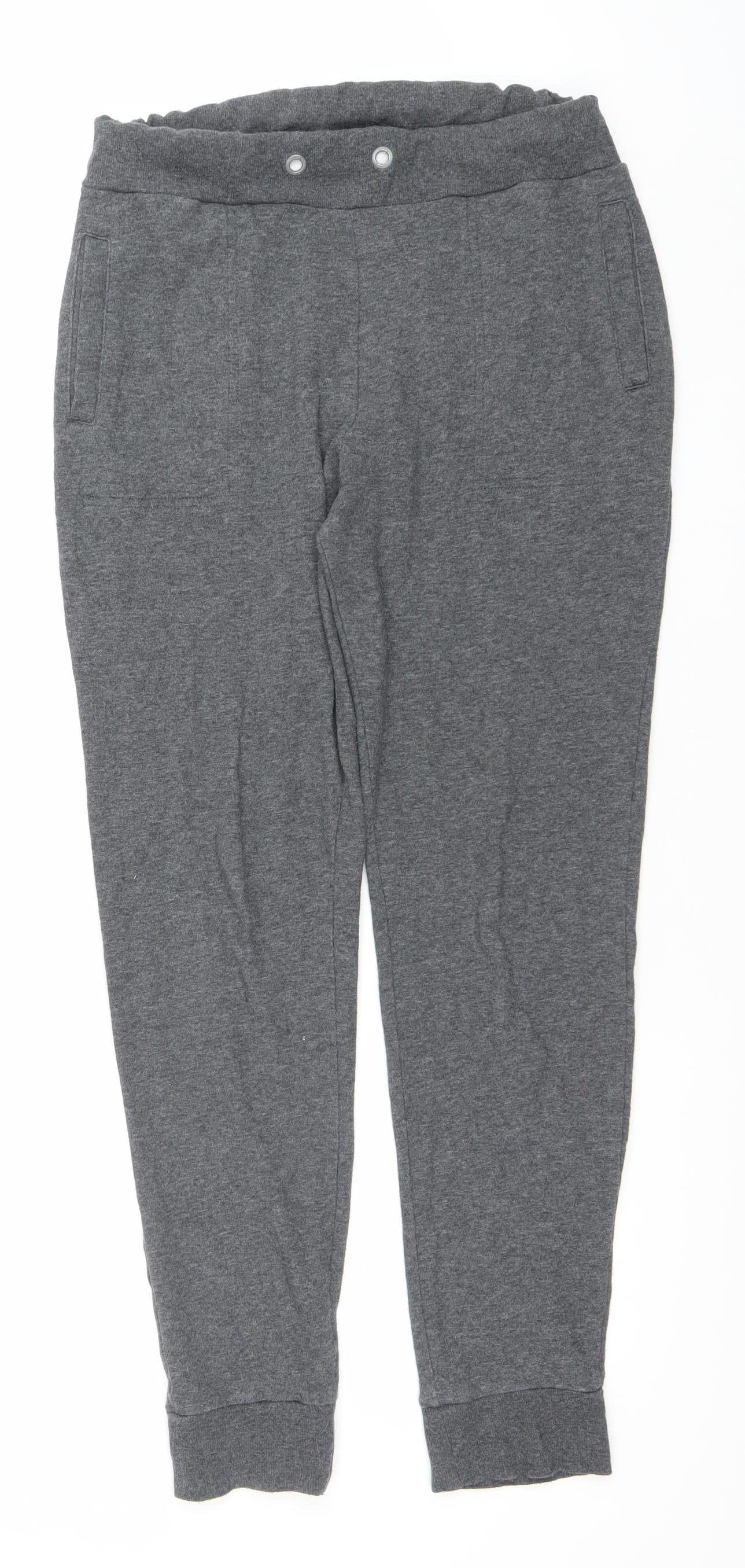 Bench Womens Grey Jogger Sweatpants S Cotton Blend Activewear Trousers
