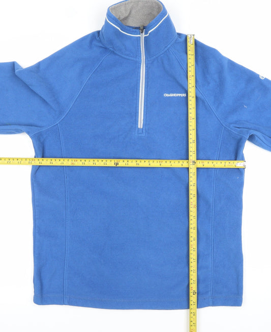 Craghoppers Men’s Blue Fleece Sweatshirt Size S 1/2 Zip Pullover
