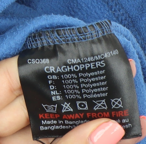 Craghoppers Men’s Blue Fleece Sweatshirt Size S 1/2 Zip Pullover