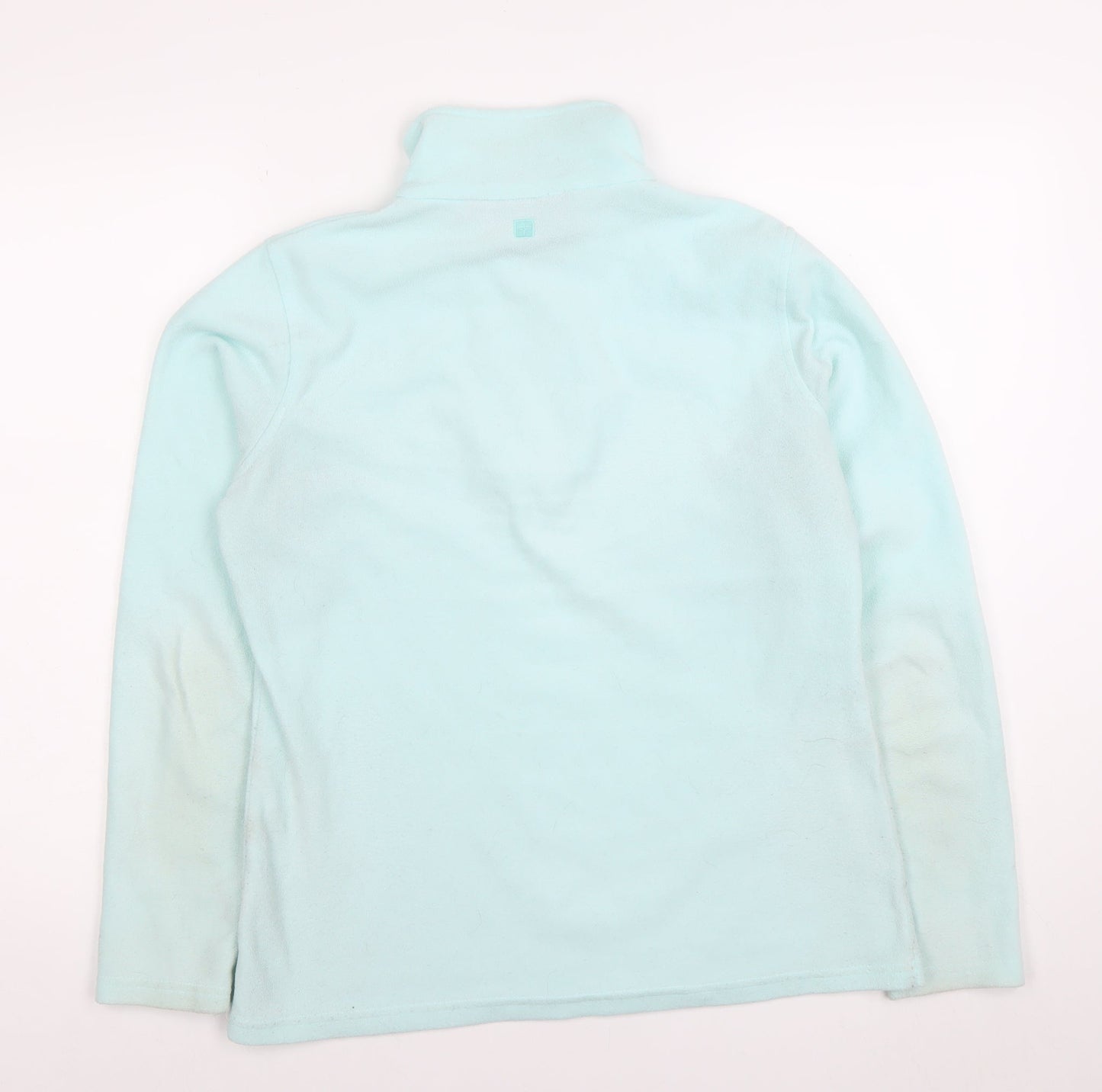 Mountain Warehouse Womens Blue Fleece Sweatshirt M Half Zip Long Sleeve