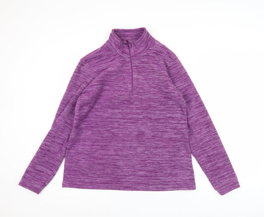 Mountain Warehouse Women’s Purple 1/2 Zip Sweatshirt UK 16