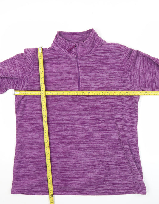 Mountain Warehouse Women’s Purple 1/2 Zip Sweatshirt UK 16