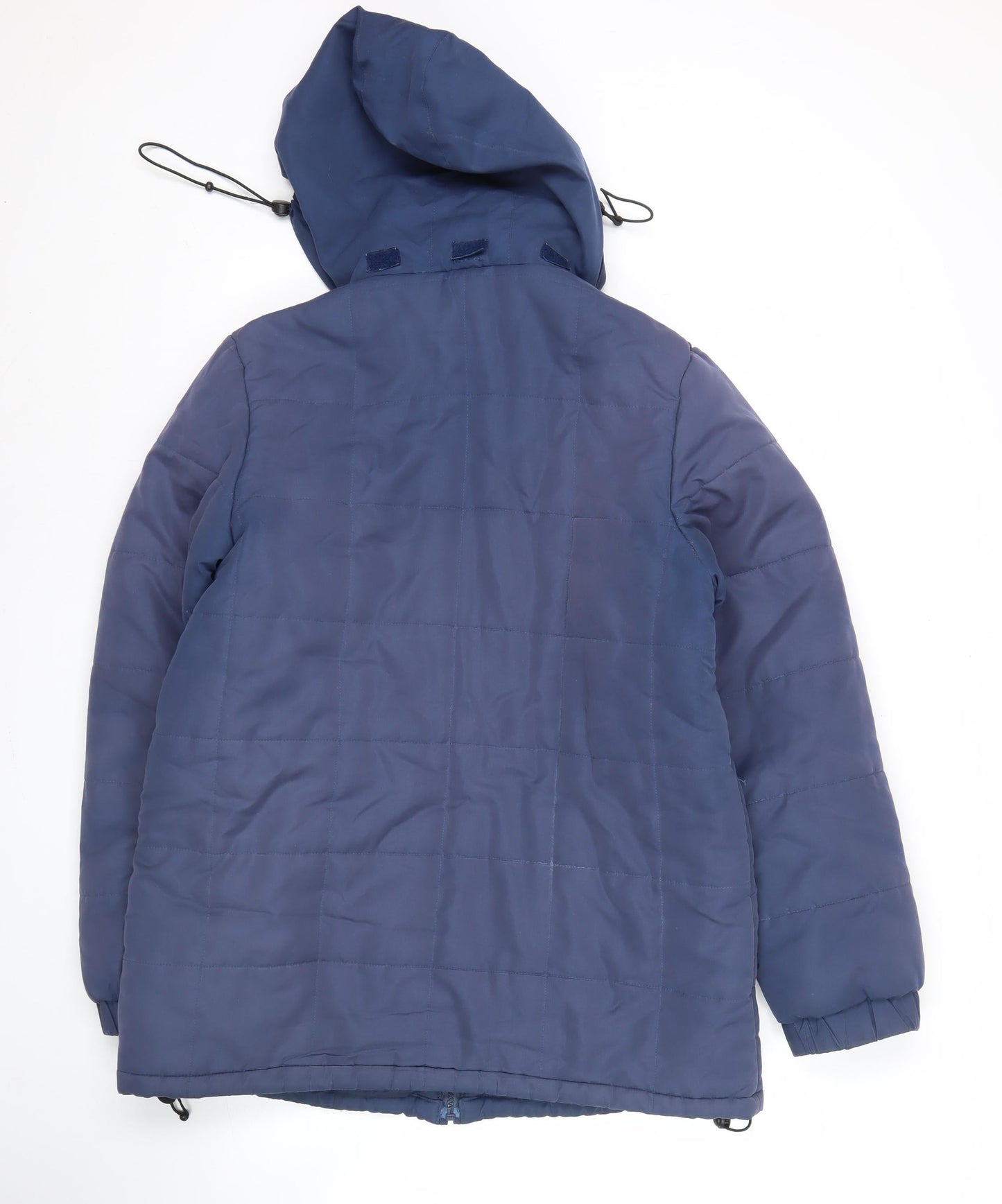 Hawkshead Men’s Blue Puffer Jacket S Hooded Polyester Winter Coat