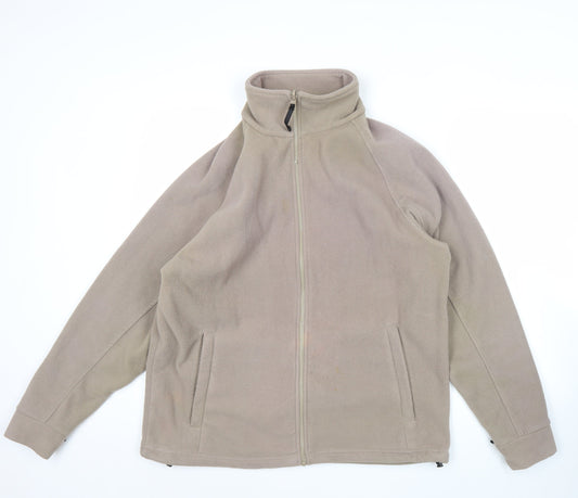 Regatta Mens Beige Fleece Jacket UK M Full Zip Outdoor Hiking