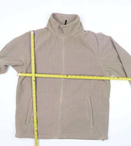Regatta Mens Beige Fleece Jacket UK M Full Zip Outdoor Hiking