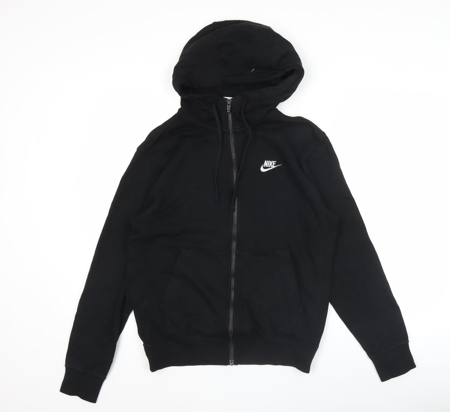 Nike Men’s Black Full Zip Hoodie Sweatshirt Size S Regular Fit
