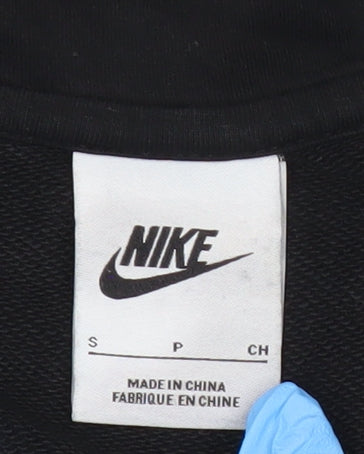 Nike Men’s Black Full Zip Hoodie Sweatshirt Size S Regular Fit
