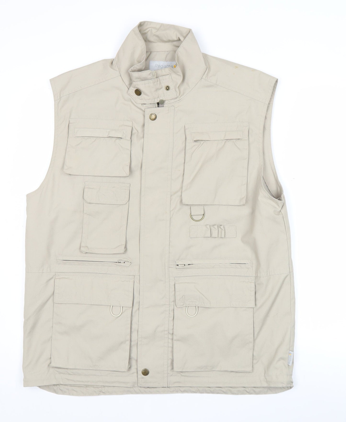 Regatta Men's Beige Waistcoat S 38in Outdoor Multi Pocket Bodywarmer