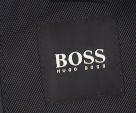 Hugo Boss Men’s Black Slim Fit Biker Jacket Size 46 UK 38