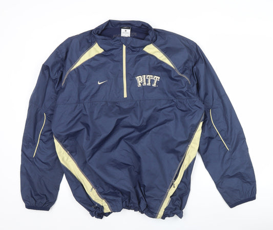 Nike Pitt Panthers Men's Blue 1/2 Zip Pullover Sweatshirt Size M