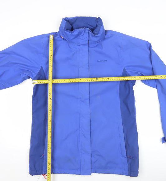 Regatta Womens Blue Waterproof Rain Jacket UK 14 Outdoor Coat