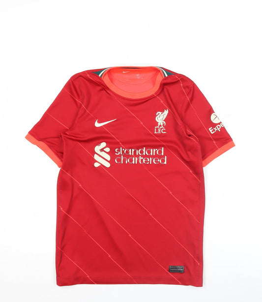 Nike Boys Liverpool FC Red Short Sleeve Football Jersey 13-14 Years