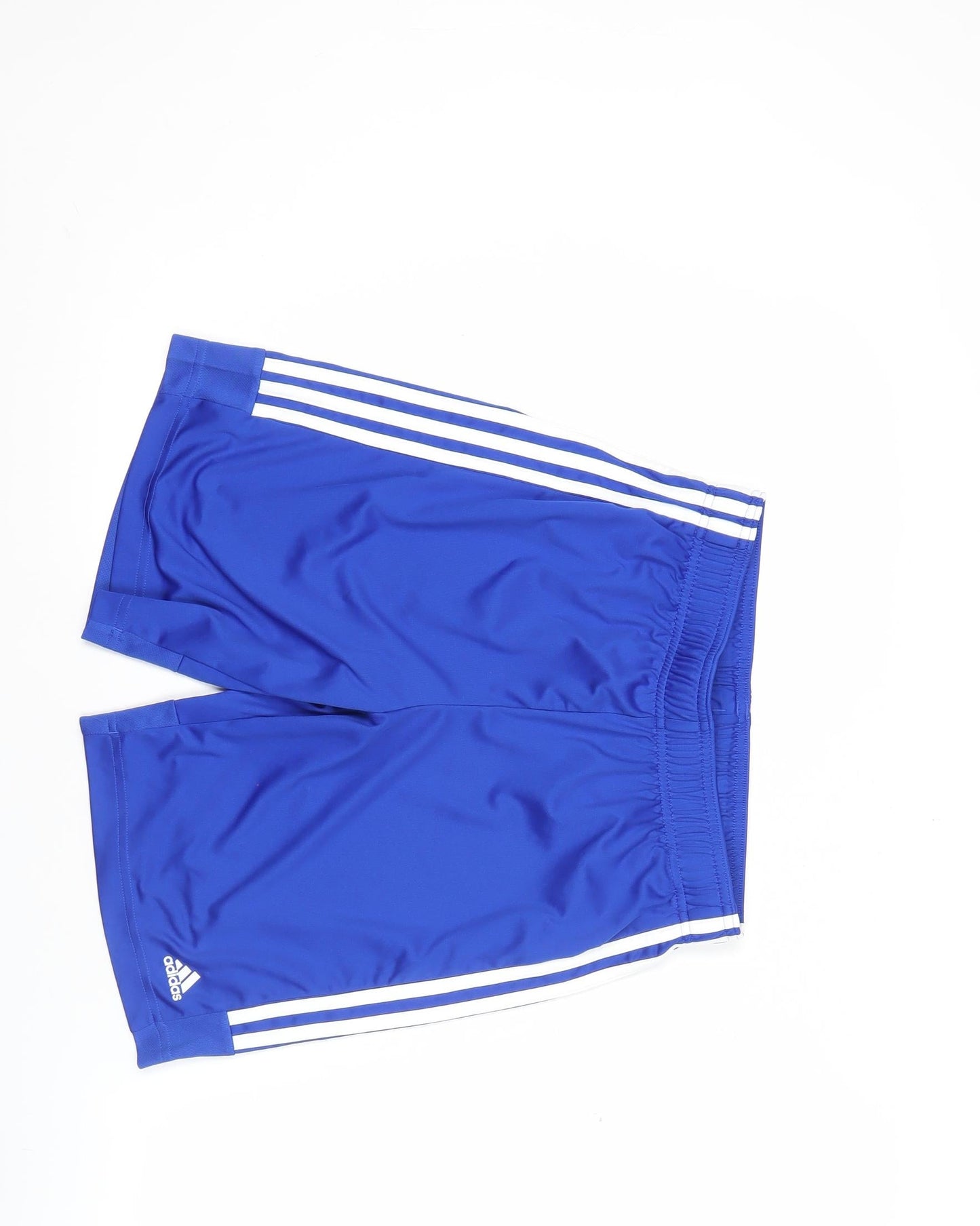 Adidas Boys Blue 13-14 Years Athletic Sports Shorts Gym Football