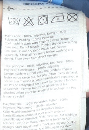 Regatta Boys Blue Waterproof Rain Coat Jacket 9-10 Years Hooded Outdoor