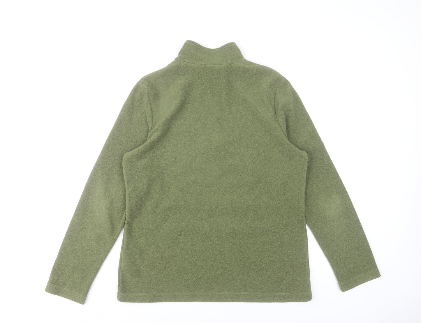 Regatta Women’s Green Fleece Sweatshirt UK 14 1/2 Zip Outdoor Hiking